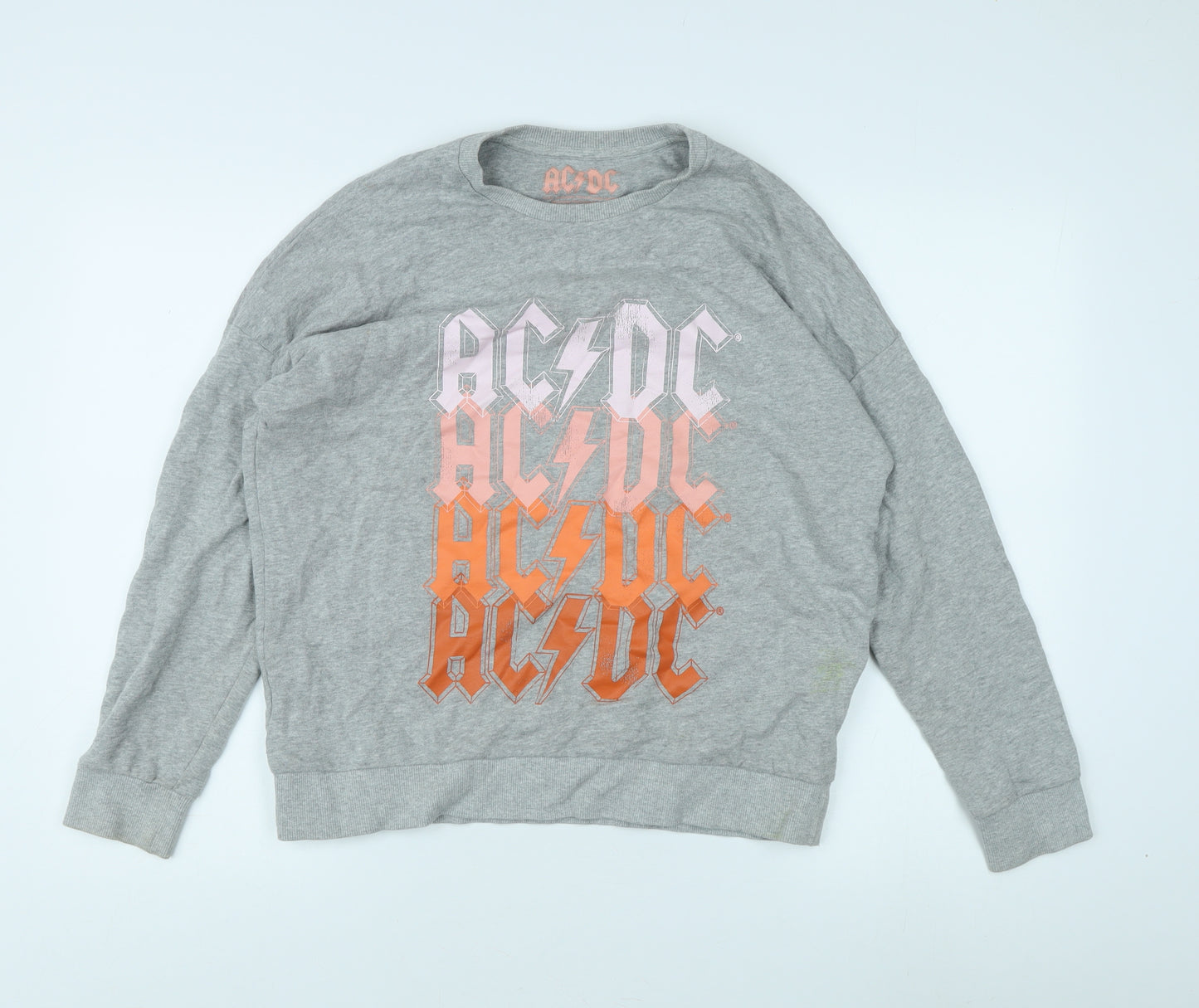 AC/DC Women's Grey Pullover Sweatshirt Size 12