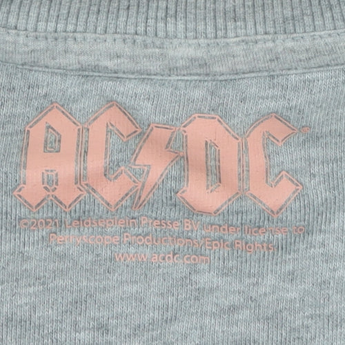 AC/DC Women's Grey Pullover Sweatshirt Size 12