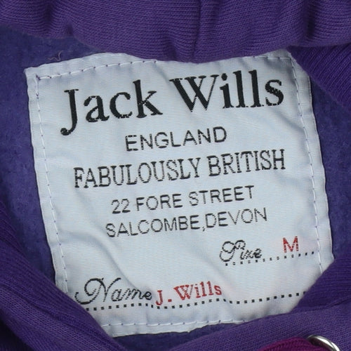 Jack Wills Women's Purple Pullover Hoodie, M