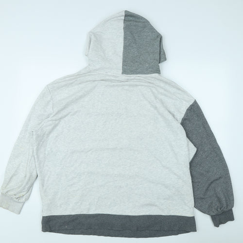 Puma Women's Grey Pullover Hoodie, M, Sporty Casual Style