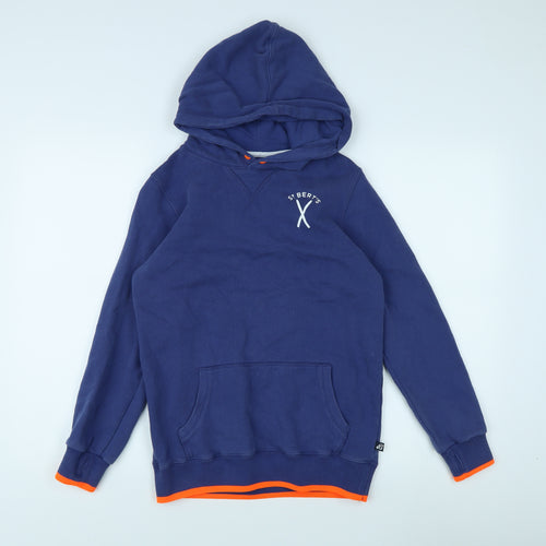 St. Bert's Boys Blue Cotton Pullover Hoodie 11-12 Years