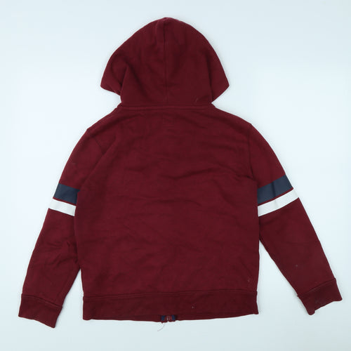 GAP Boys Red Hooded Jacket, Size 10-11 Years, Casual Style