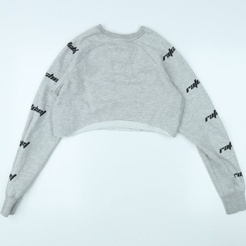 Ratchet Women's Grey Crop Sweatshirt Size S