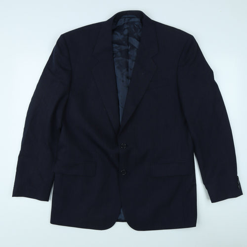 James Barry Men's Blue Blazer Size 40R Formal Jacket