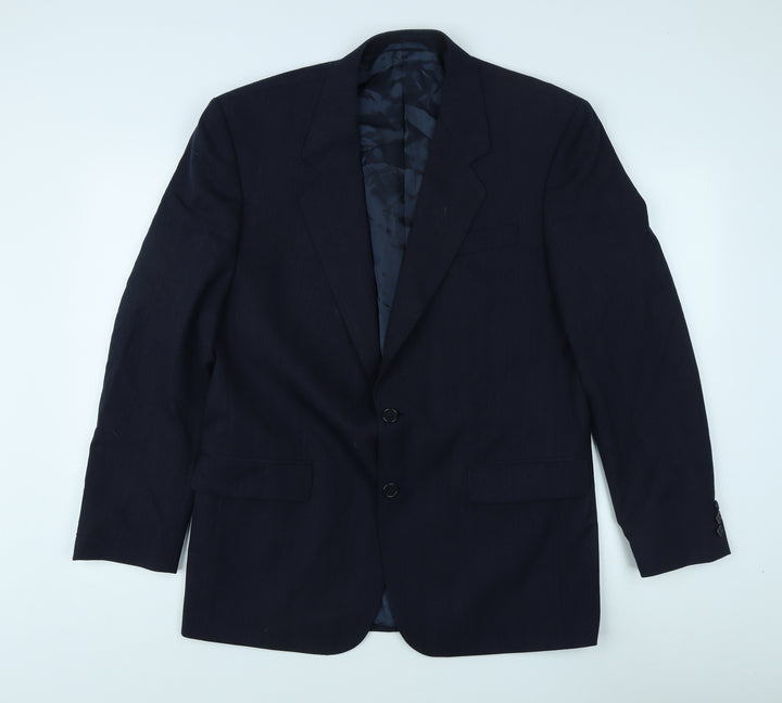 James Barry Men's Blue Blazer Size 40R Formal Jacket