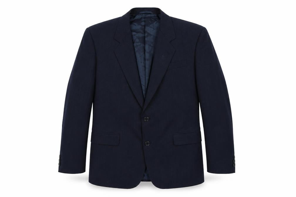Front view of James Barry Men's Blue Blazer, size 40R, Formal Jacket