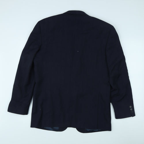 James Barry Men's Blue Blazer Size 40R Formal Jacket