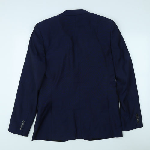 John Lewis Men's Blue Slim Fit Wool Blazer 42L