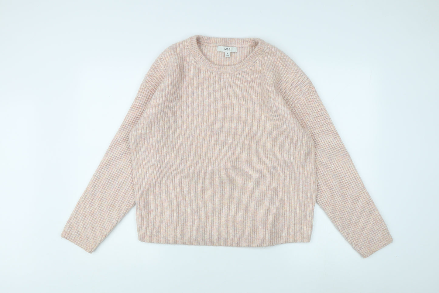 Marks and Spencer Women's Multicoloured Pullover Jumper M