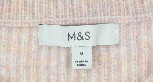 Marks and Spencer Women's Multicoloured Pullover Jumper M