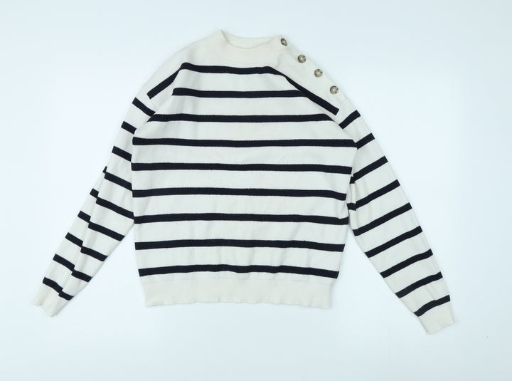 Marks and Spencer Women's Striped Jumper - Size S