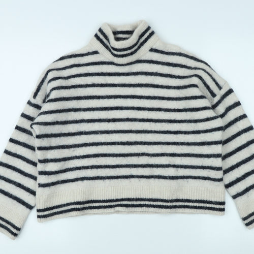 SELECTED FEMME Women's Multicoloured Striped Knit Jumper XL