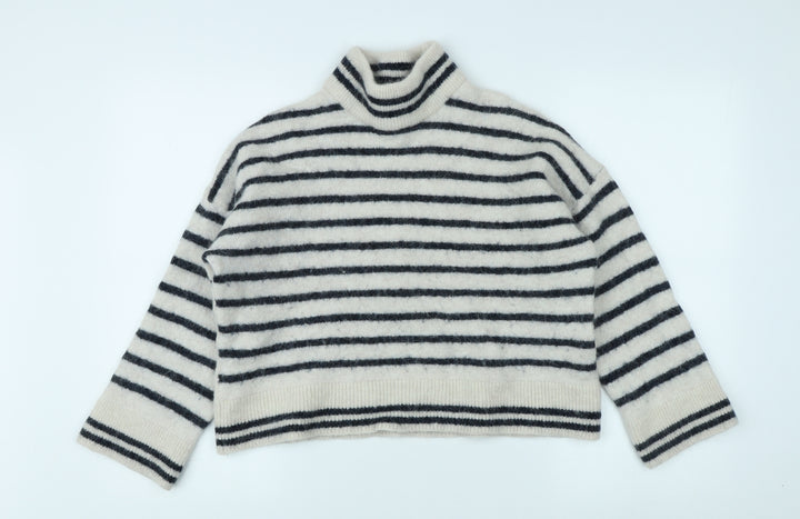 SELECTED FEMME Women's Multicoloured Striped Knit Jumper XL