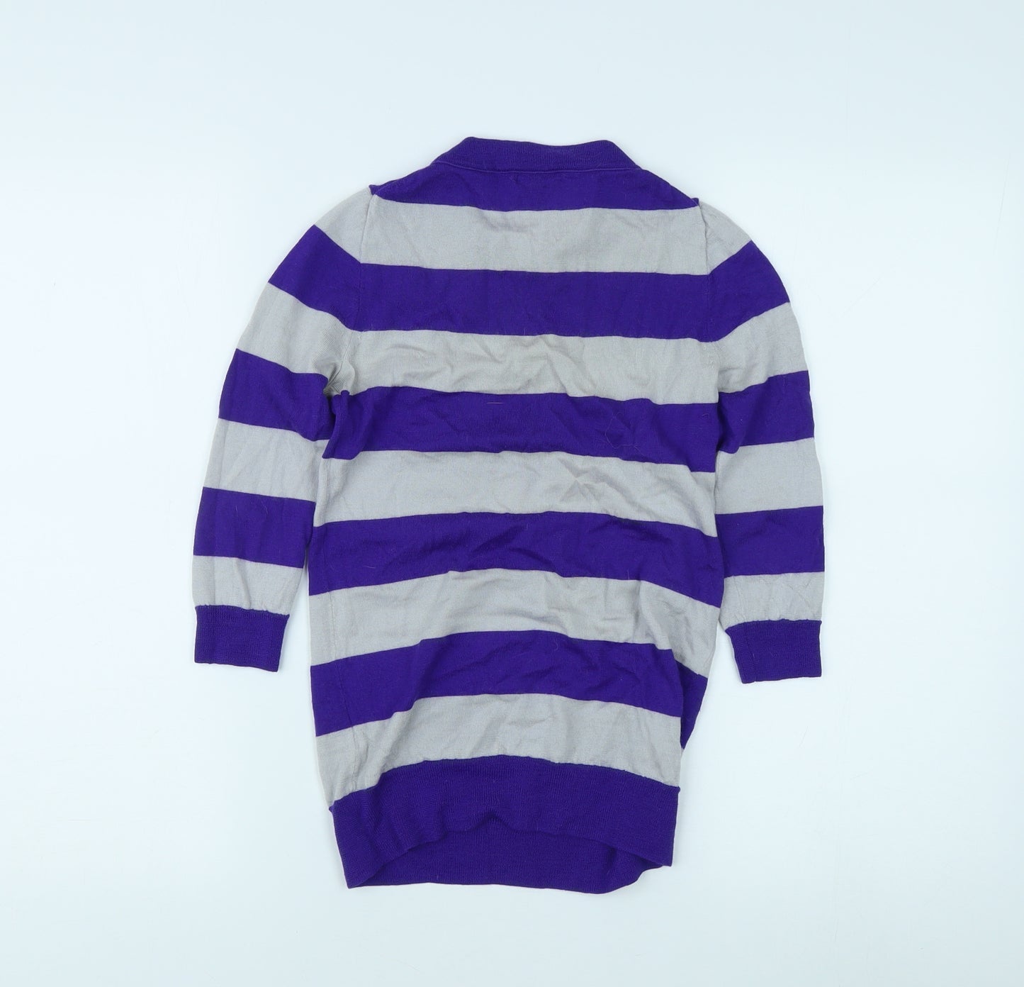 J. Crew Women’s Purple Striped Long Sleeve Top XXS