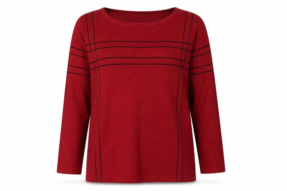 Front view of Marks & Spencer Women's Red Blouse, size 14