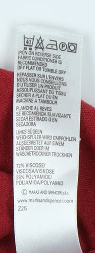 Marks and Spencer Women's Red Blouse Size 14