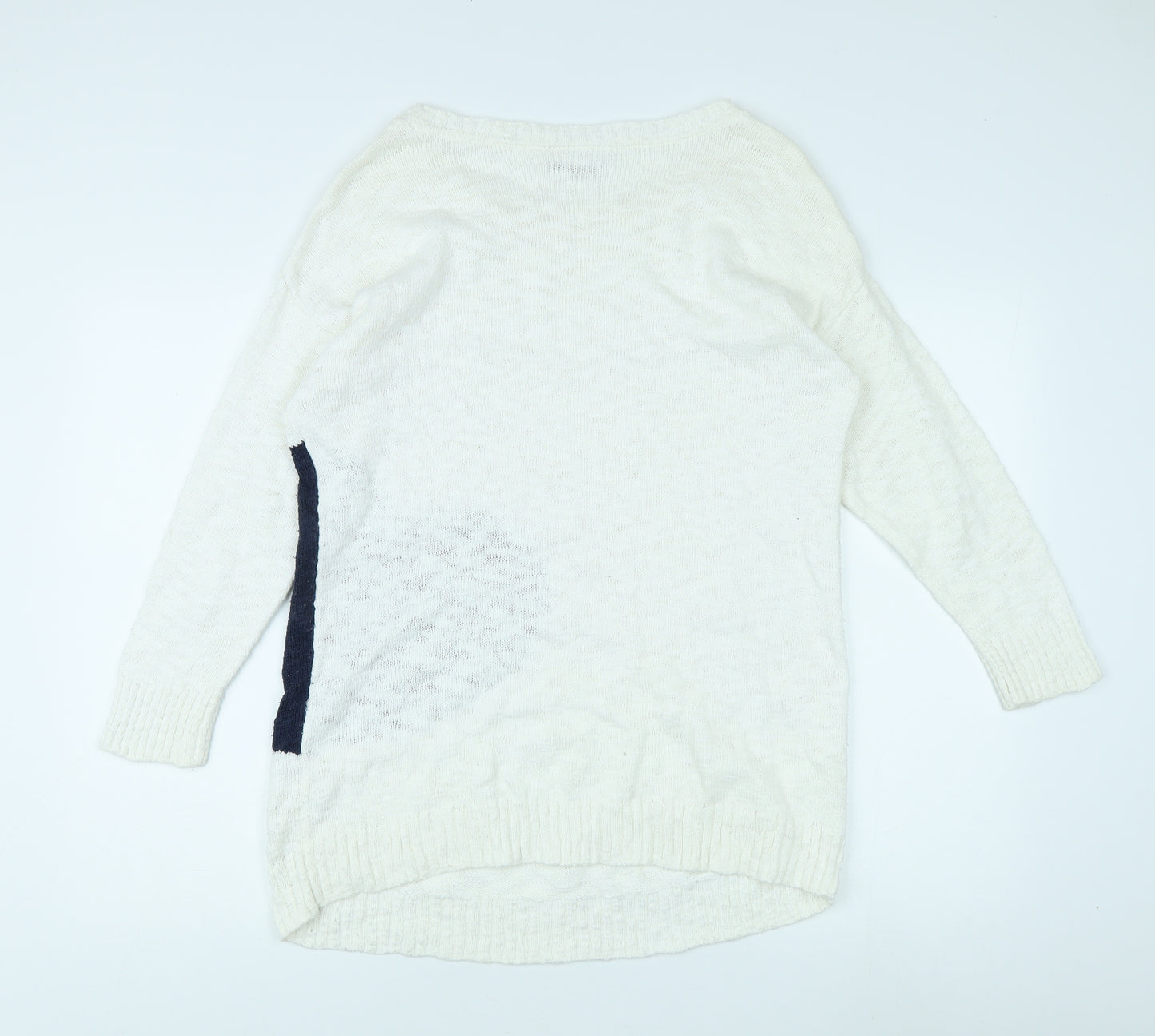 Wallis Women's Ivory Heart Pullover Jumper M