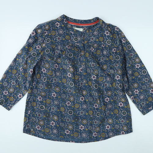 Brakeburn Women's Multicoloured Floral Tunic Blouse Size 10