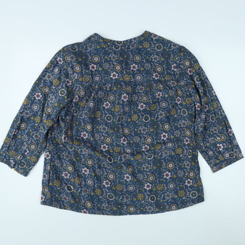 Brakeburn Women's Multicoloured Floral Tunic Blouse Size 10