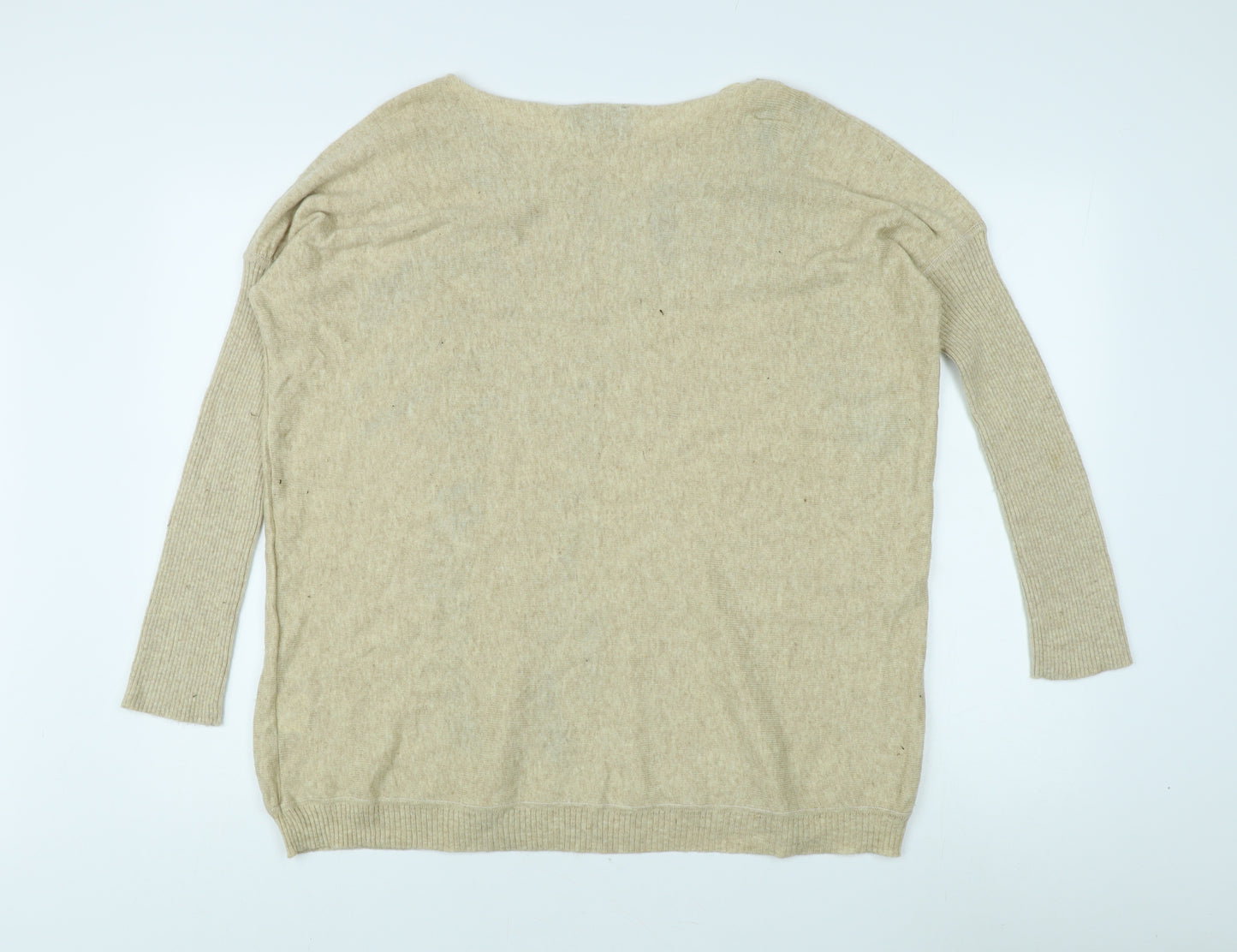 A X Paris Women's Beige Zebra Sequin Jumper S/M