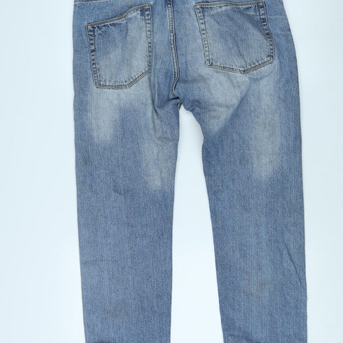 Authentic Denim Men's Slim Fit Blue Denim Jeans Size 34