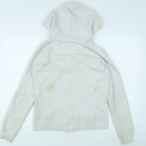 Hollister Women Grey Hoodie Jacket XS