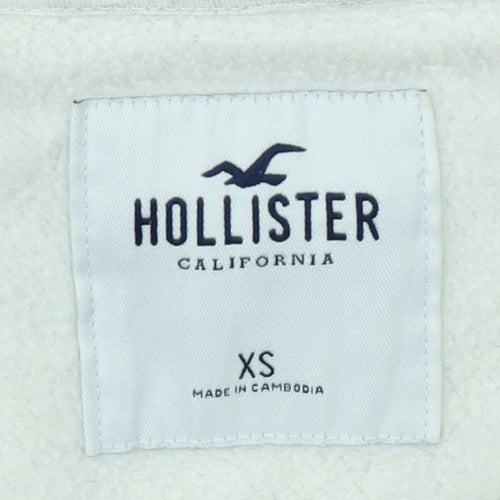 Hollister Women Grey Hoodie Jacket XS