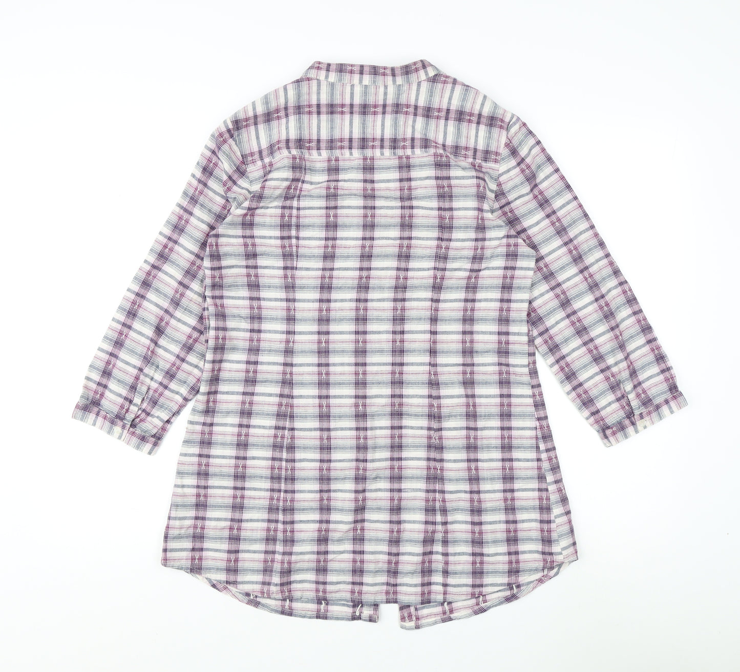 Store Twenty One Women's Multicoloured Plaid Button-Up Shirt