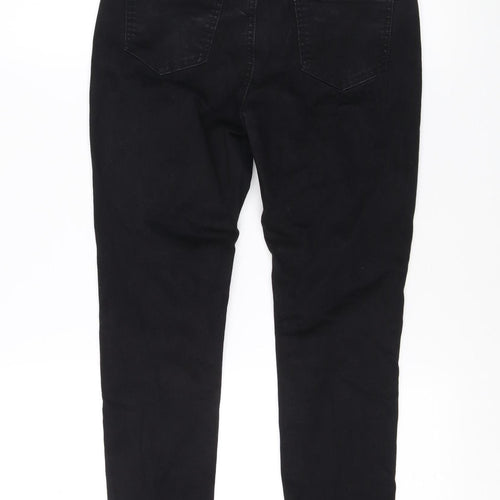 Boohoo Women's Black Distressed Skinny Jeans Size 10