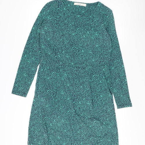 Lily & Me Women's Blue Floral Shift Dress, Size 12