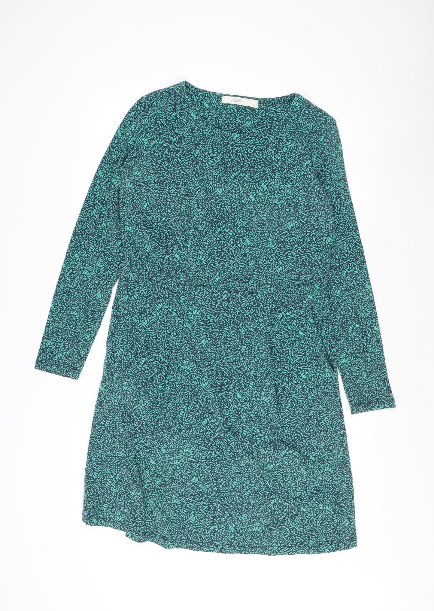 Lily & Me Women's Blue Floral Shift Dress, Size 12