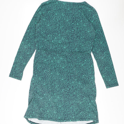 Lily & Me Women's Blue Floral Shift Dress, Size 12