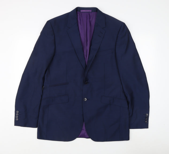 Marks and Spencer Men's Blue Blazer, Size 40 Regular Fit