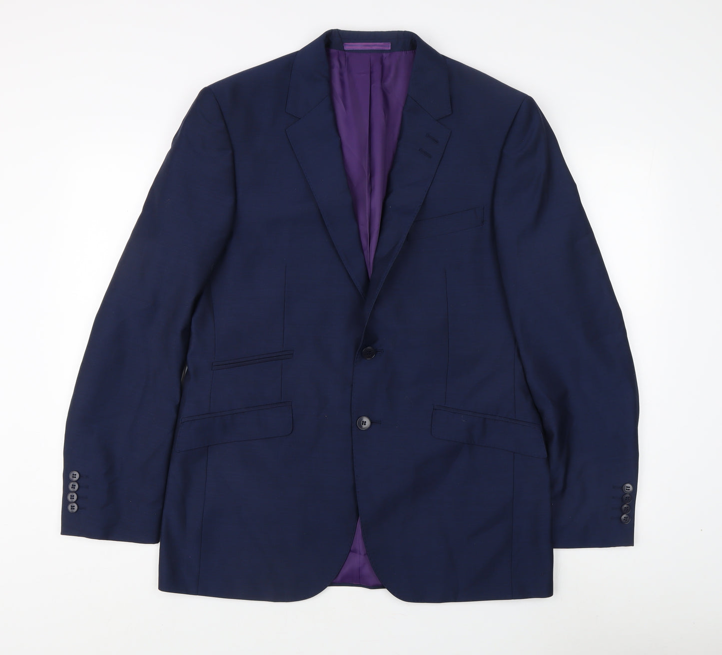 Marks and Spencer Men's Blue Blazer, Size 40 Regular Fit