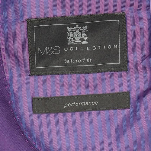 Marks and Spencer Men's Blue Blazer, Size 40 Regular Fit