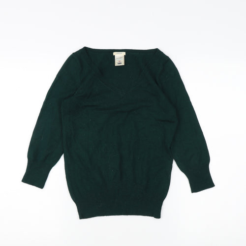 Old Navy Women's Green V-Neck Jumper XS