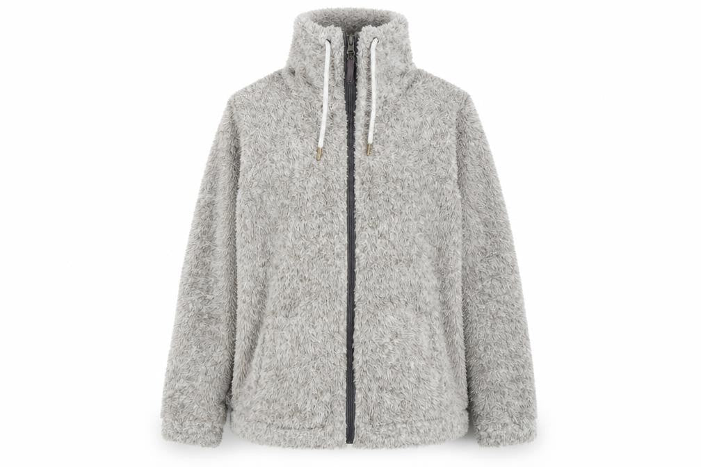 ESMARA Unisex Grey Basic Full Zip Jacket L
