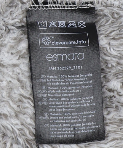 Esmara Unisex Grey Basic Full Zip Jacket L