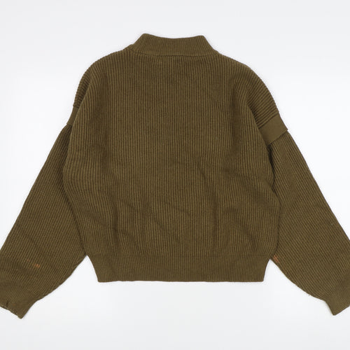 MNG Women's Mock Neck Acrylic Jumper, Size L