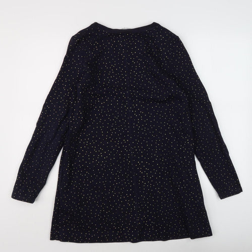 Boden Women's Blue Polka Dot Long Sleeve Dress