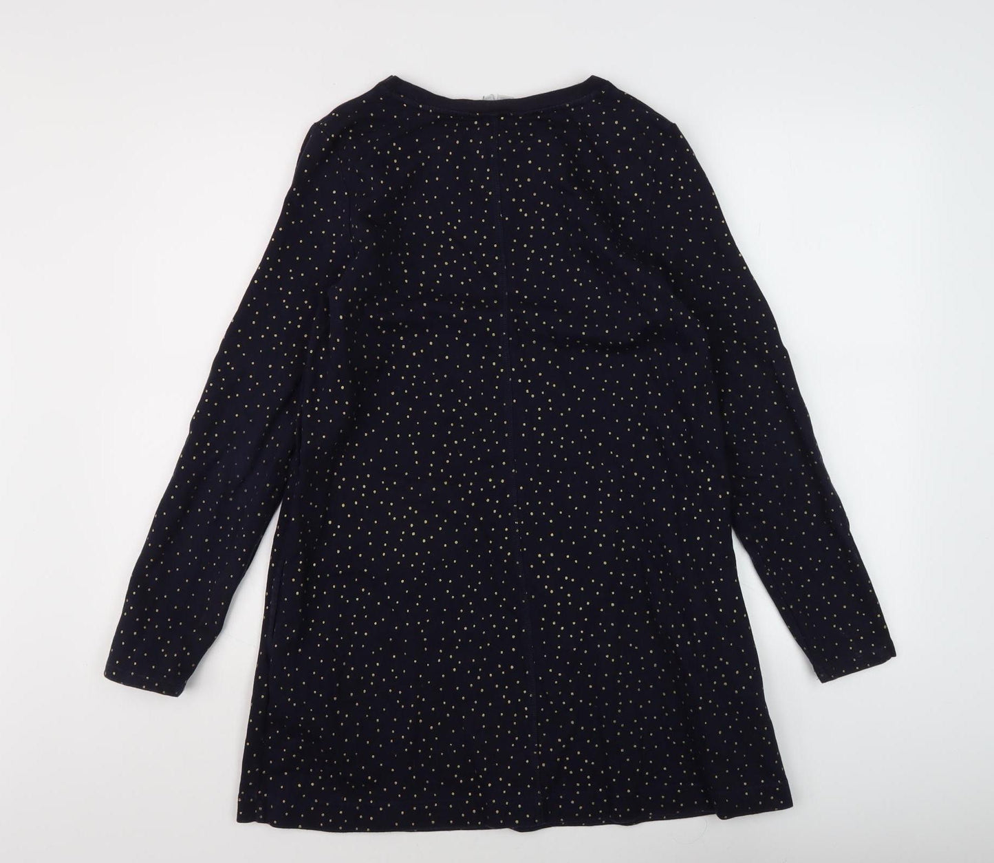 Boden Women's Blue Polka Dot Long Sleeve Dress