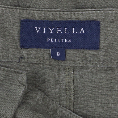 Viyella Women's Green Flare Skirt Size 8 Petites