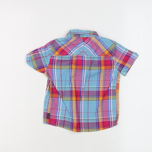 Ted Baker Boys Multicoloured Button-Up Plaid Shirt 3-4 Years