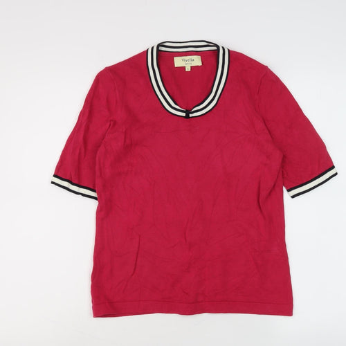 Viyella Women's Red Short Sleeve Petite Top