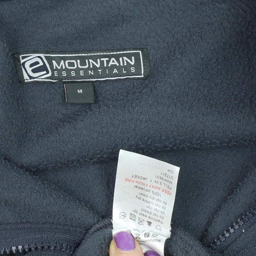 Mountain Essentials Men's Blue Fleece Jacket, M