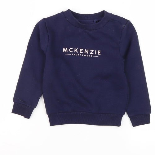 McKenzie Unisex Kids Blue Pullover Sweatshirt 3 Years