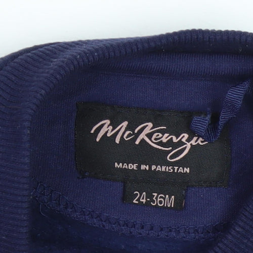 McKenzie Unisex Kids Blue Pullover Sweatshirt 3 Years