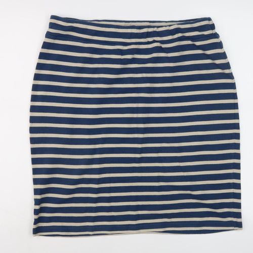Seasalt Women's Striped Pencil Skirt, Size 20, Blue