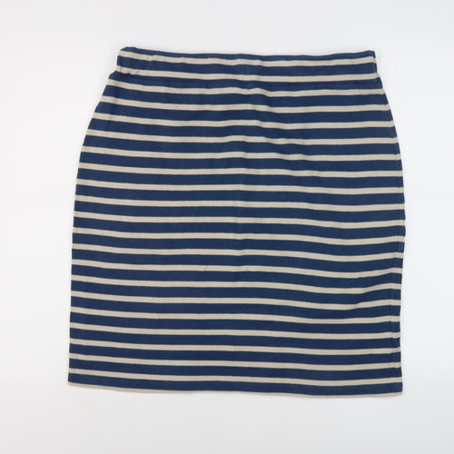 Seasalt Women's Striped Pencil Skirt, Size 20, Blue