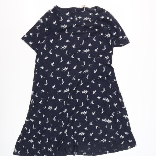 Fat Face Women's Blue Jersey Dress, Size 12